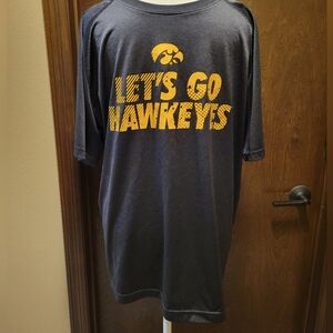 Men's Black & Gold 'Let's Go Hawkeyes' Shirt